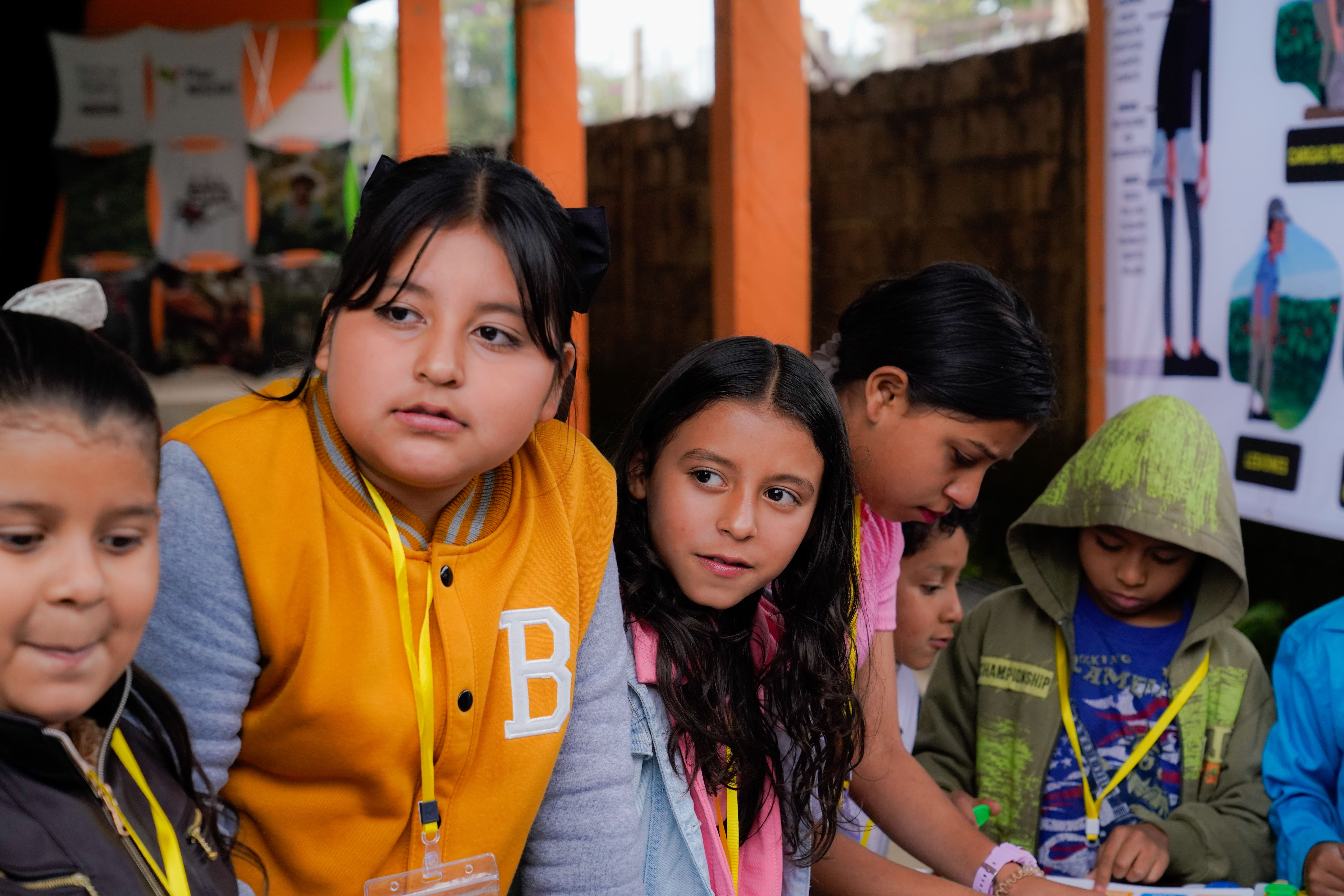 Niños participantes del proyecto